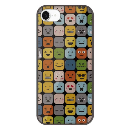 Colorful Expression Pattern - Printed Silicone Case For Apple iPhone 16e