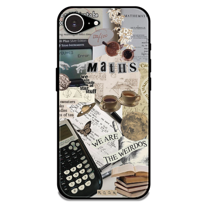 Study Vibes Maths - Glossy Metal Silicone Case For Apple iPhone 16e