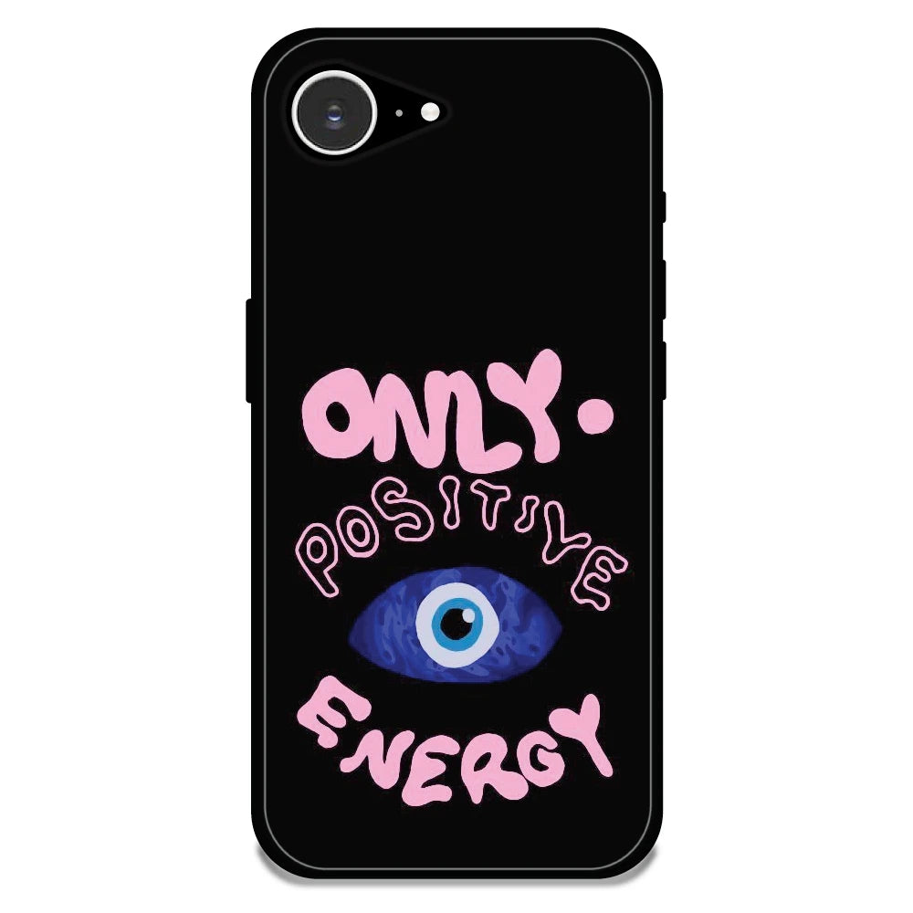 Only Positive Energy Evil Eye - Glossy Metal Silicone Case For Apple iPhone 16E