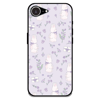 Lavender Bunny Gifts - Glossy Metal Silicone Case For Apple iPhone 16e