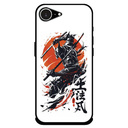 Samurai Warrior Japanese Art - Glossy Metal Silicone Case For Apple iPhone 16e