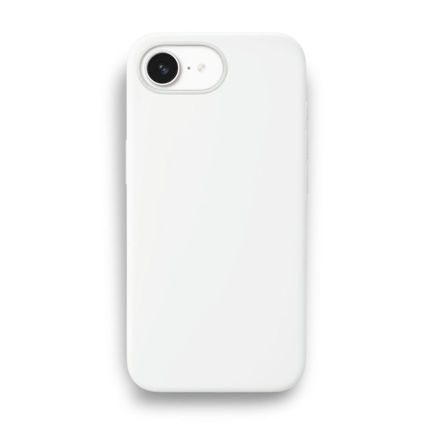 White Liquid Silicone Case For Apple iPhone Models