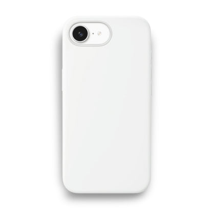 White Liquid Silicone Case For Apple iPhone Models
