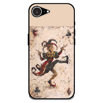 Abstract Dancing Figure Art - Glossy Metal Silicone Case For Apple iPhone 16e