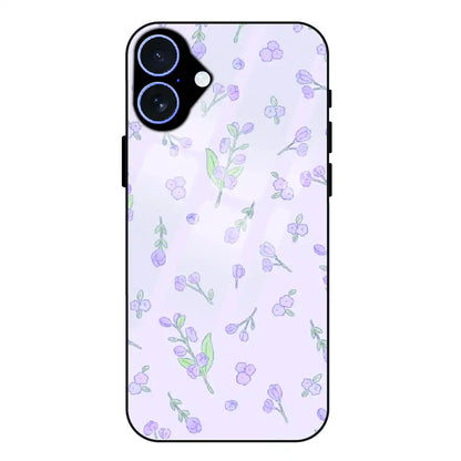 Lavender Floral Ditsy - Glass Case For Apple iPhone 17