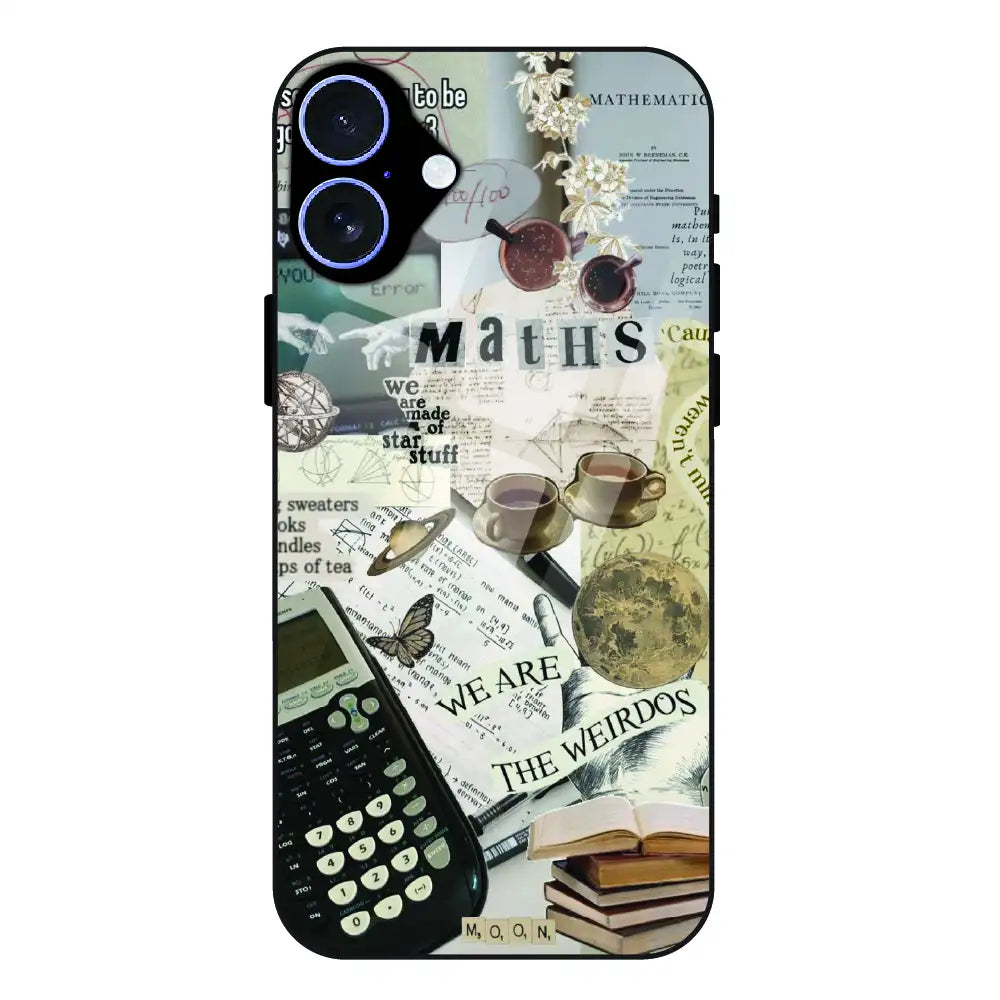 Study Vibes Maths - Glass Case For Apple iPhone 17