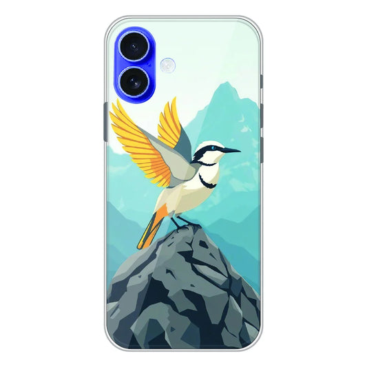 Mountain Bird Freedom Art - Printed Silicone Case For Apple iPhone 17