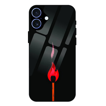 Burning Match - Glass Case For Apple iPhone 17