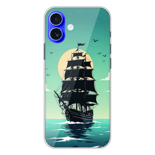 Nautical Sea Adventure - Printed Silicone Case For Apple iPhone 17