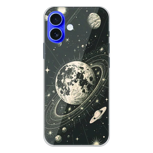 Celestial Planet Orbit - Printed Silicone Case For Apple iPhone 17