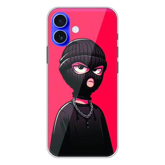 Masked Rebel Street Art - Printed Silicone Case For Apple iPhone 17