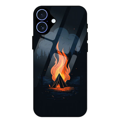Midnight Campfire Adventure - Glass Case For Apple iPhone 17