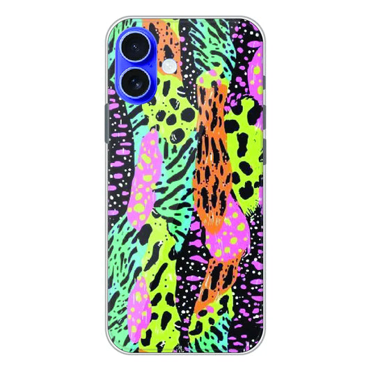 Colorful Artistic Paint Splash - Printed Silicone Case For Apple iPhone 17