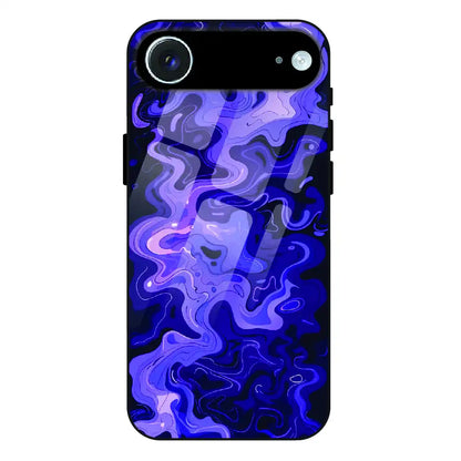 Purple Wave Abstract - Glass Case For Apple iPhone Air