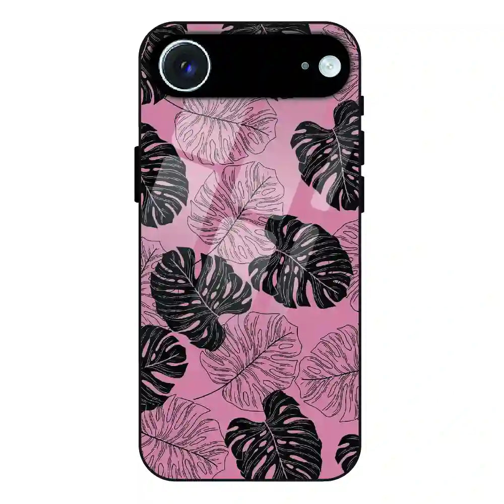 Tropical Monstera Leaf Pattern - Glass Case For Apple iPhone Air