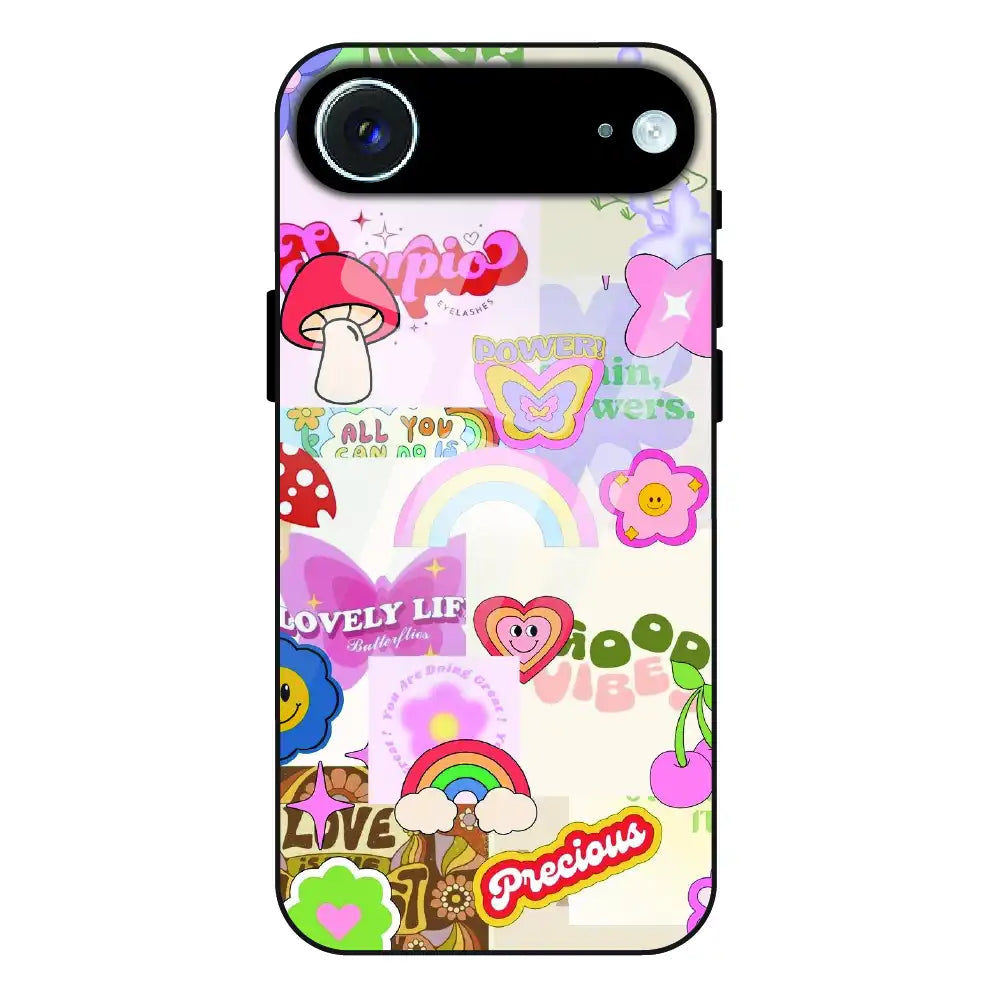 Kawaii Sticker Pop - Glass Case For Apple iPhone AIr