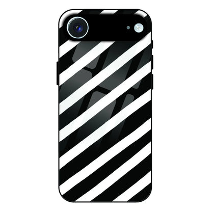 Monochrome Flame Art - Glass Case For Apple iPhone Air