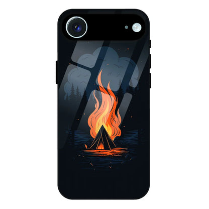 Midnight Campfire Adventure - Glass Case For Apple iPhone Air