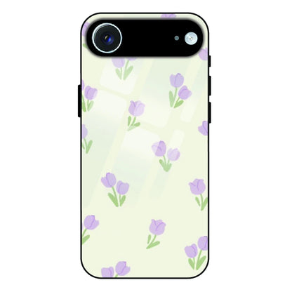 Minimal Tulip Pattern - Glass Case For Apple iPhone Air