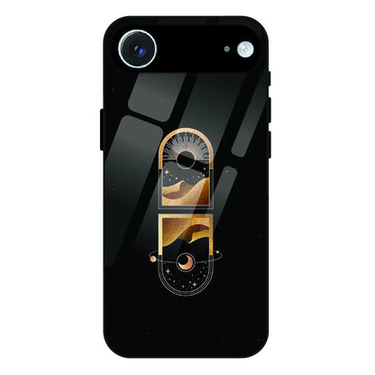 Golden Geometry - Glass Case For Apple iPhone Air