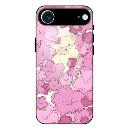 Blush Teddy Floral - Glass Case For Apple iPhone 17 Air