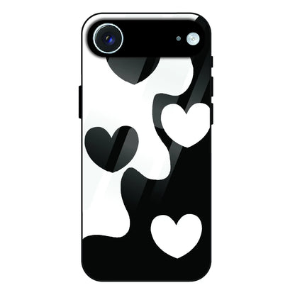 Monochrome Heart Flow - Glass Case For Apple iPhone 17 Air