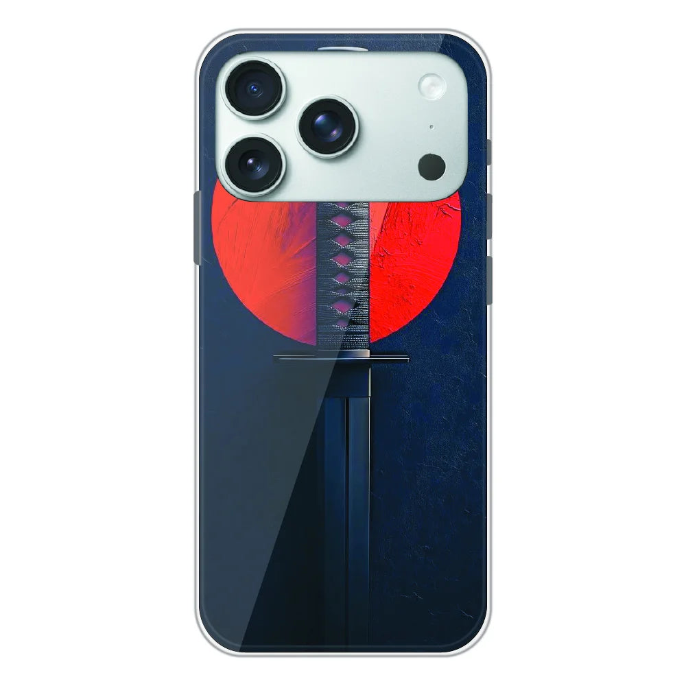 Katana Minimal Japanese Aesthetic - Printed Silicone Case For Apple iPhone 17 Pro