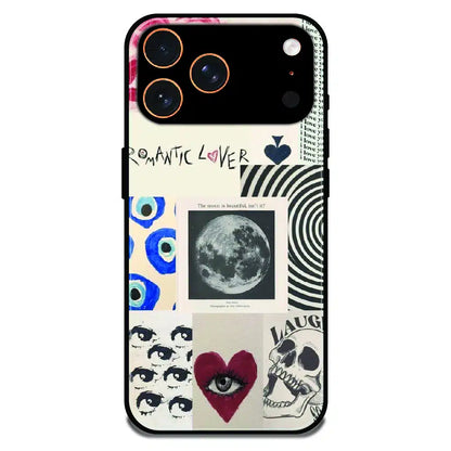 Romantic Art Collage - Glossy Metal Silicone Case For Apple iPhone 17 Pro
