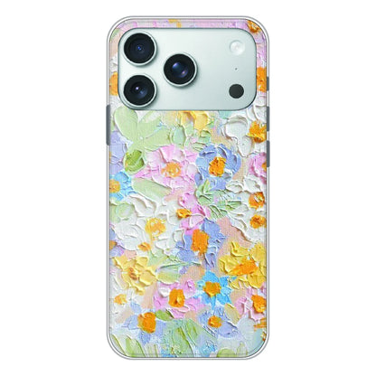 Pastel Floral Oil Paint - Printed Silicone Case For Apple iPhone 17 Pro