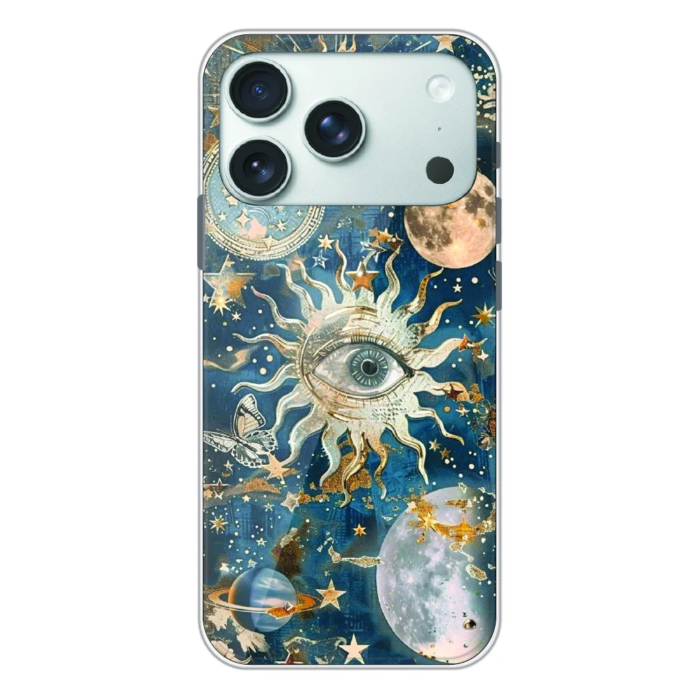 Mystic Cosmic Eye Galaxy - Printed Silicone Case For Apple iPhone 17 Pro
