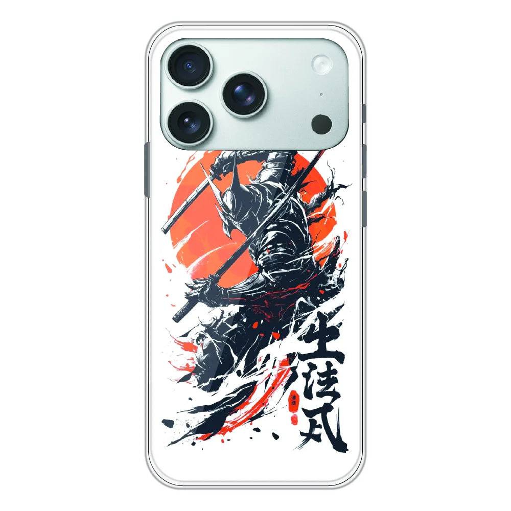 Samurai Warrior Japanese Art - Printed Silicone Case For Apple iPhone 17 Pro