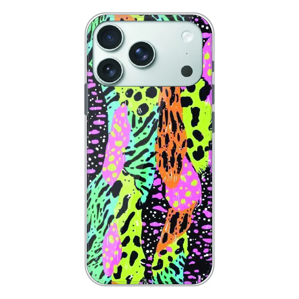 Colorful Artistic Paint Splash - Printed Silicone Case For Apple iPhone 17 Pro