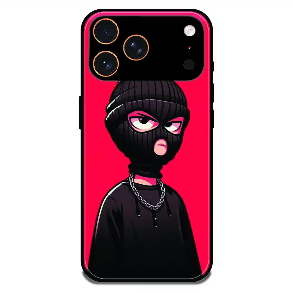Masked Rebel Street Art - Glossy Metal Silicone Case For Apple iPhone 17 Pro