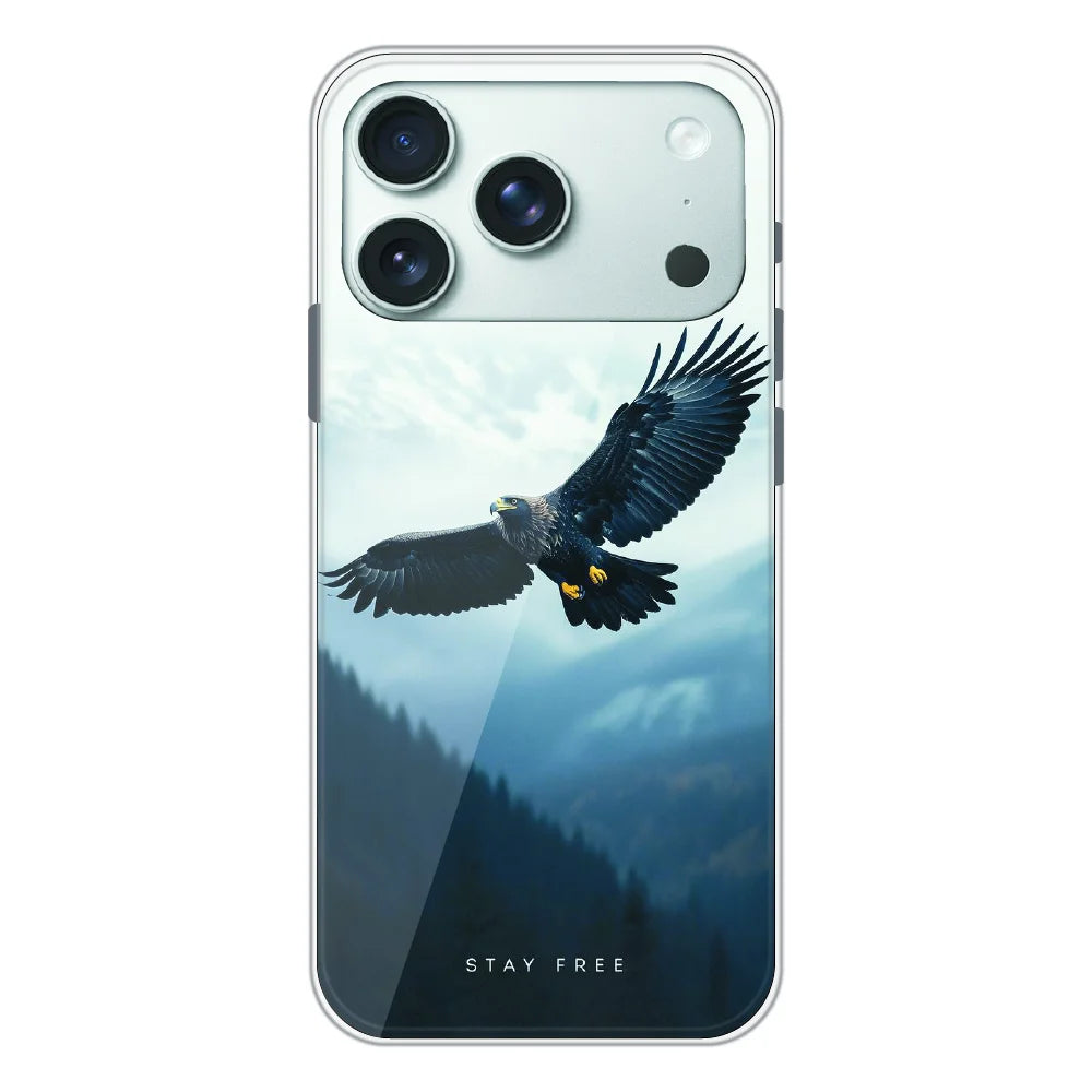 Stay Free Eagle Flight - Printed Silicone Case For Apple iPhone 17 Pro