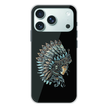 Tribal Warrior Feather Headdress - Printed Silicone Case For Apple iPhone 17 Pro