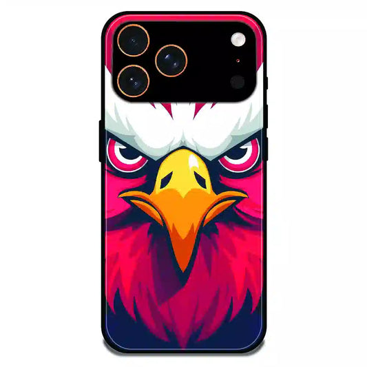 Fierce Eagle Power Art - Glossy Metal Silicone Case For Apple iPhone 17 Pro Max
