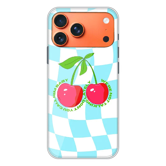 Cherry Pop Checkerboard - Printed Silicone Case For Apple iPhone 17 Pro Max