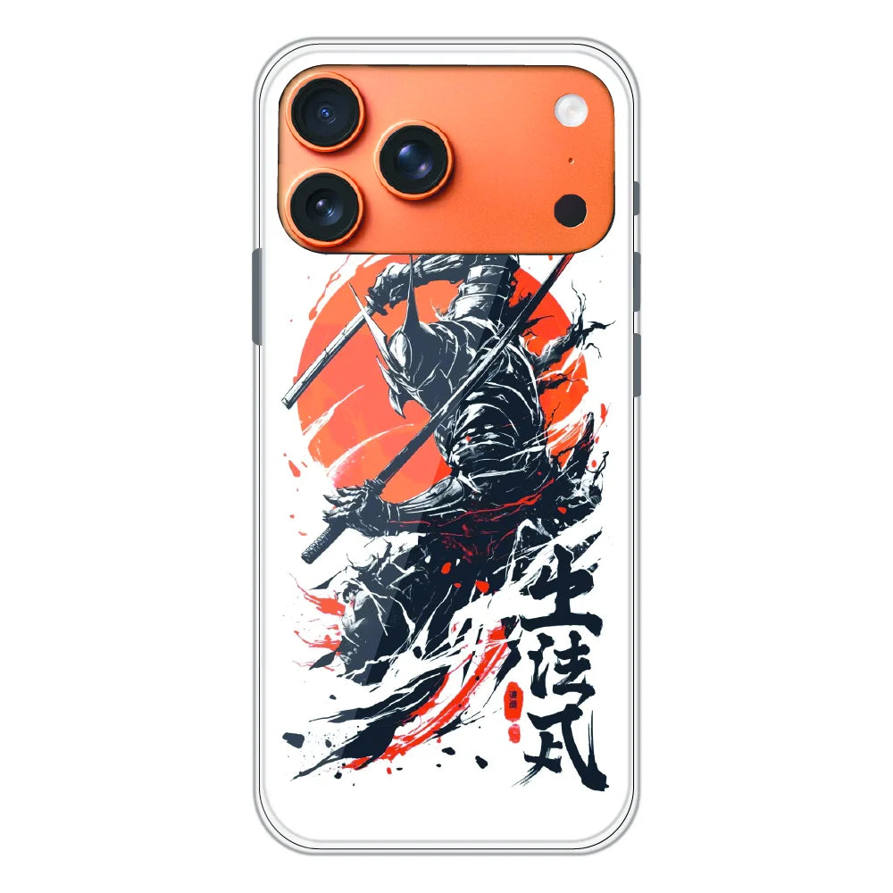 Samurai Warrior Japanese Art - Printed Silicone Case For Apple iPhone 17 Pro Max