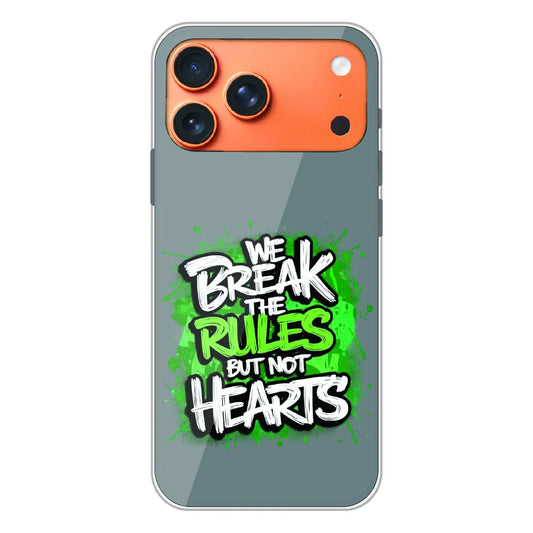 Break the Rules Quote - Printed Silicone Case For Apple iPhone 17 Pro Max