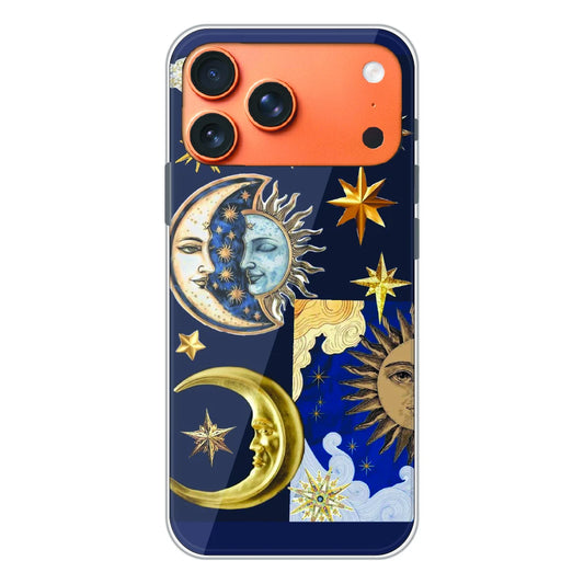 Celestial Sun Moon Collage - Printed Silicone Case For Apple iPhone 17 Pro Max