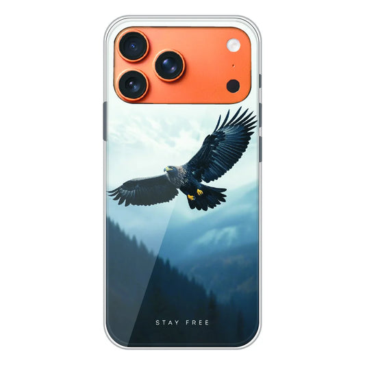 Stay Free Eagle Flight - Printed Silicone Case For Apple iPhone 17 Pro Max