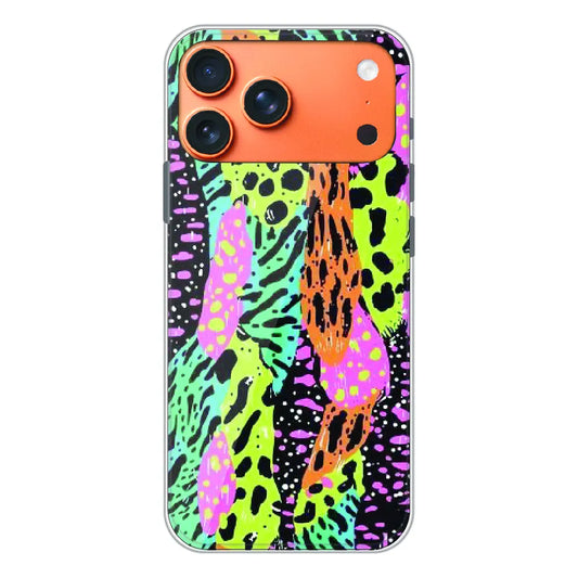 Colorful Artistic Paint Splash - Printed Silicone Case For Apple iPhone 17 Pro Max