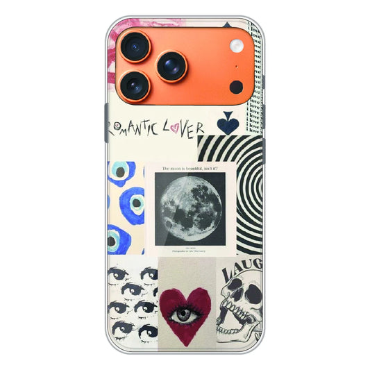 Romantic Art Collage - Printed Silicone Case For Apple iPhone 17 Pro Max
