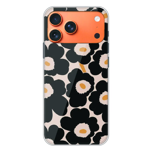 Bold Black Daisy Bloom - Printed Silicone Case For Apple iPhone 17 Pro Max
