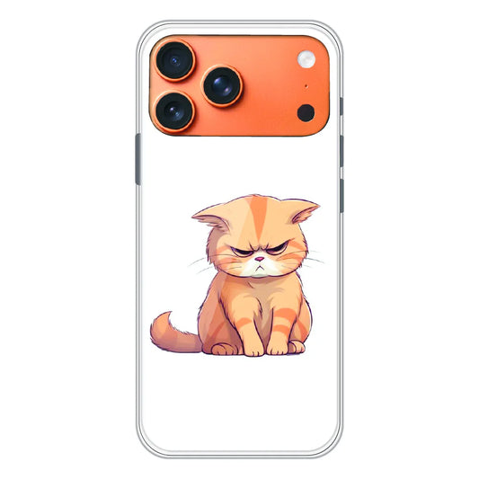 Grumpy Ginger Cat - Printed Silicone Case For Apple iPhone 17 Pro Max
