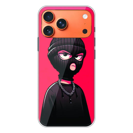 Masked Rebel Street Art - Printed Silicone Case For Apple iPhone 17 Pro Max