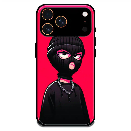 Masked Rebel Street Art - Glossy Metal Silicone Case For Apple iPhone 17 Pro Max