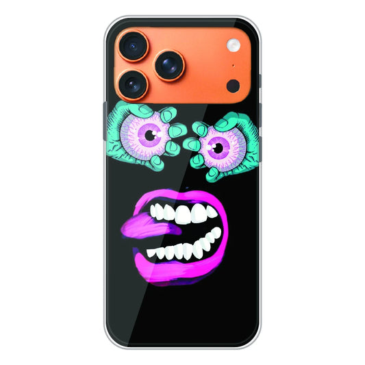 Neon Eyeball Pop Art - Printed Silicone Case For Apple iPhone 17 Pro Max