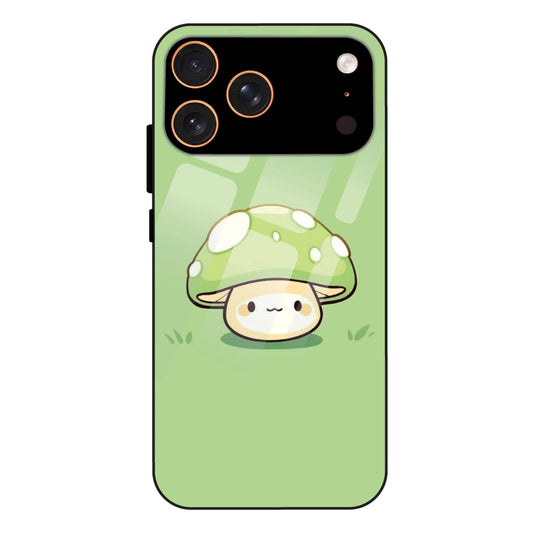 Cute Mushroom Character - Glass Case For Apple iPhone 17 Pro Max