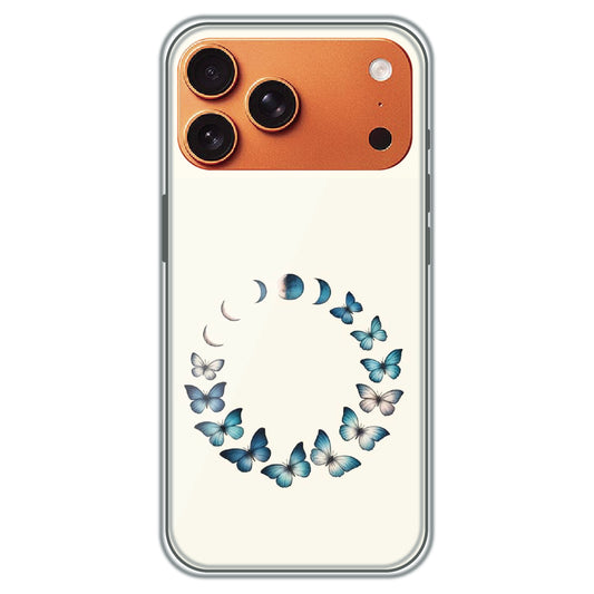 Butterfly Moon Cycle - Printed Silicone Case for Apple iPhone 17 Pro Max